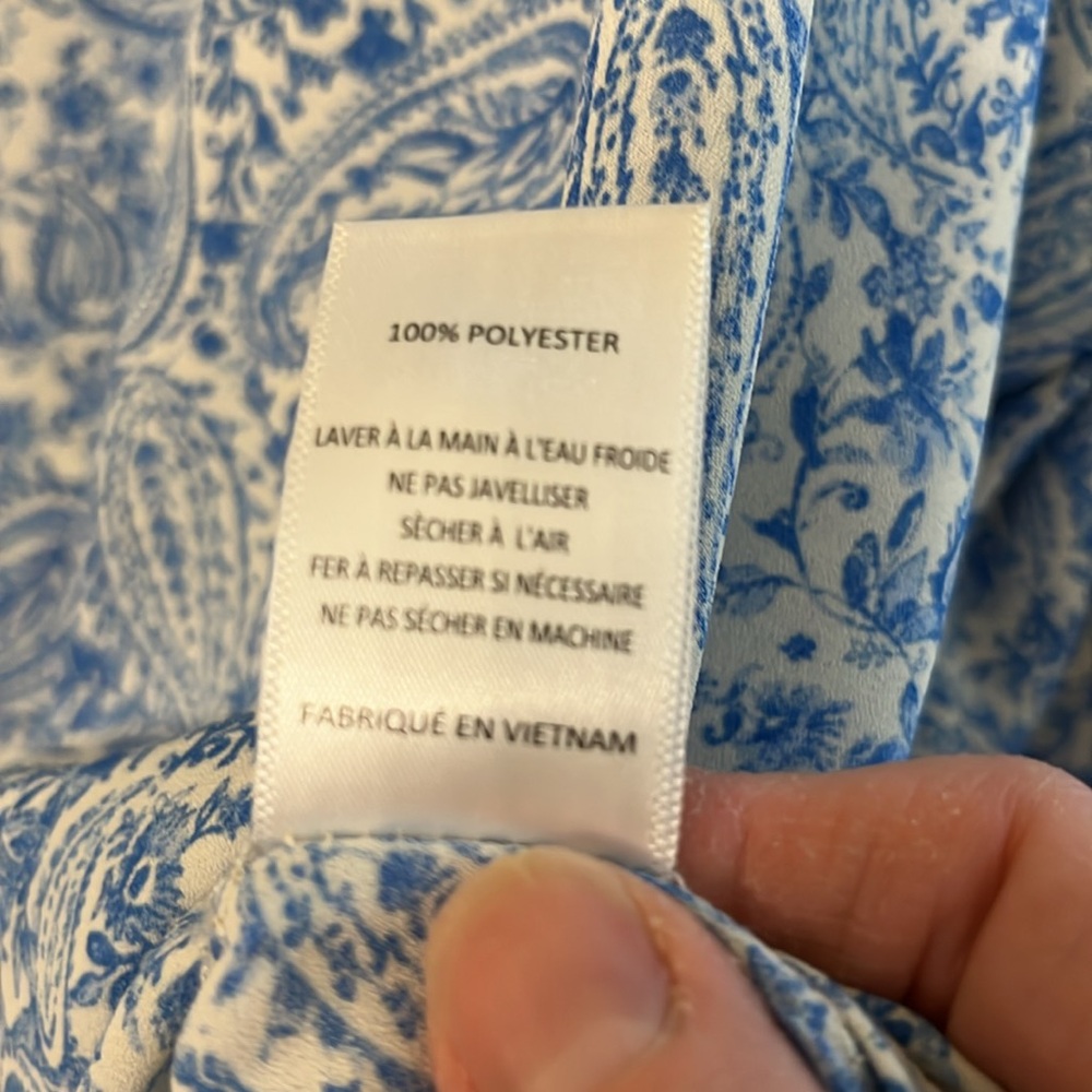 Cute Cream Paisley Top by Lush - Picture 7 of 7